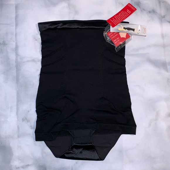 NWT Medium SPANX Slimmer & Shine Bodysuit Black - Picture 3 of 13